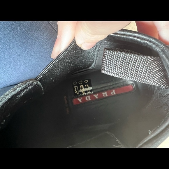 Prada Black Ankle Boot Mens Size 6.5 - Picture 10 of 14